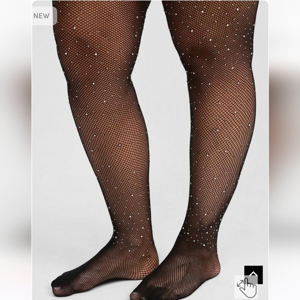 🆕️✨️3X-4X RHINESTONE FISHNET STOCKINGS - PLUS SIZE✨️